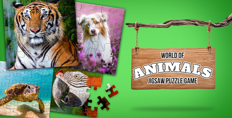 #7. Animal puzzle games offline (Android) By: Girls Photo Editor