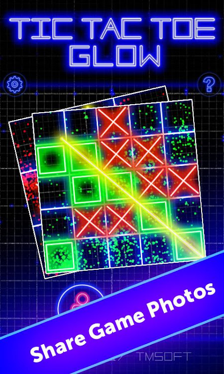 #4. Tic Tac Toe Glow by TMSOFT (Android) By: TMSOFT