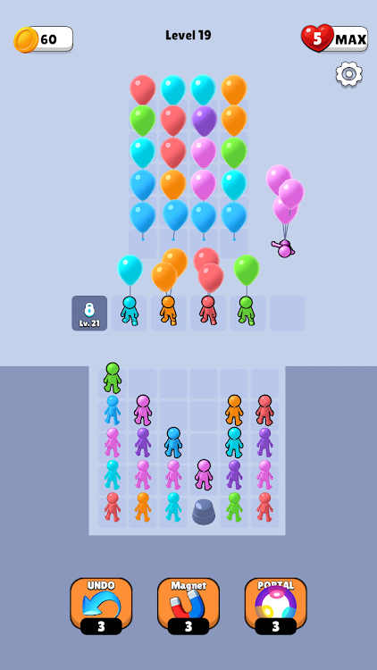 #2. Rise Up: Balloon Match (Android) By: Pacha Games