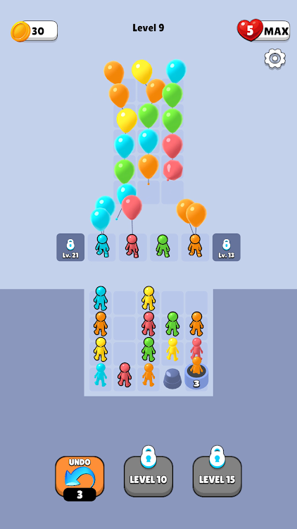 #3. Rise Up: Balloon Match (Android) By: Pacha Games