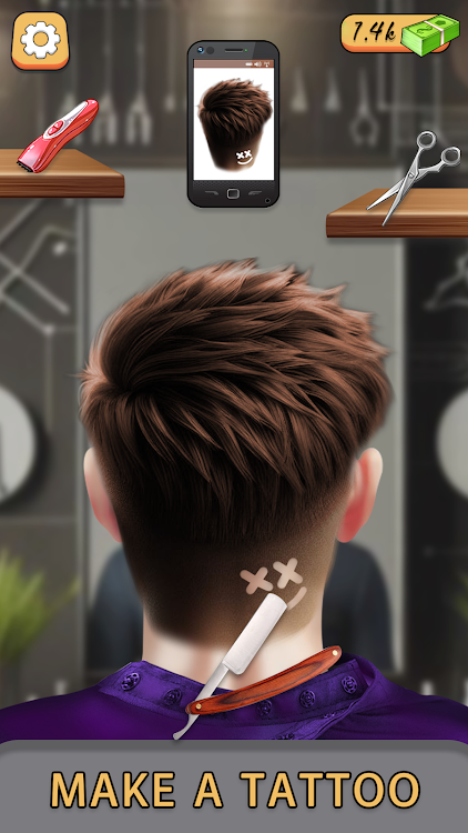 #4. Barber Shop Hairdresser Game (Android) By: Kidzfunstudioz