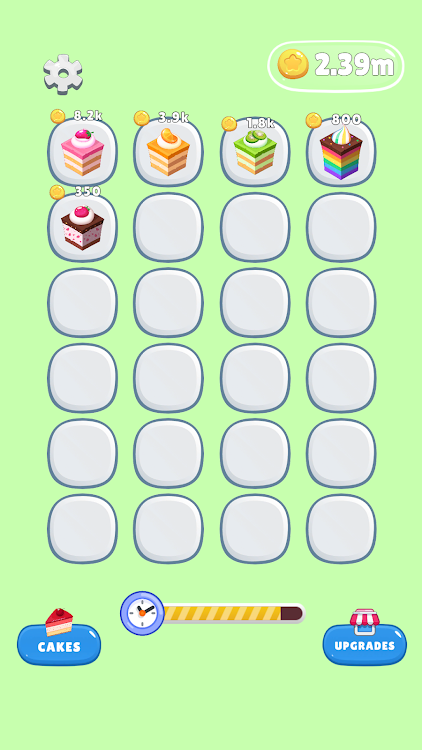 #8. Cake Maker Idle Merge (Android) By: Firenado Games