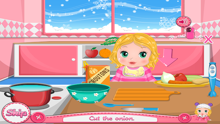 #7. Baby Care - Cooking and Dress (Android) By: ghalia games