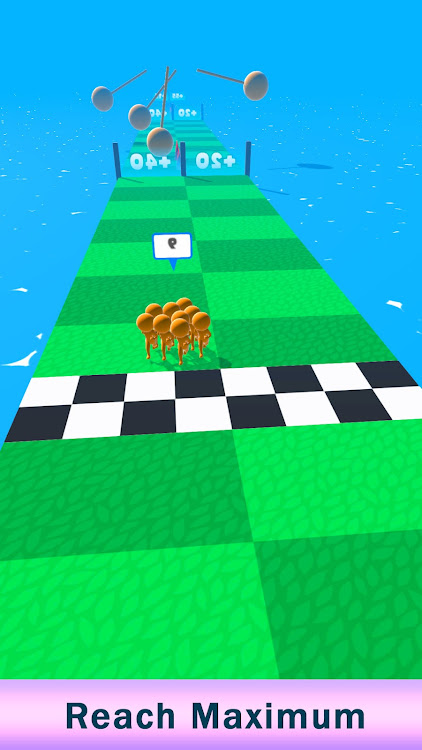 #8. Crowd Master Clash run race 3D (Android) By: Game Mansion