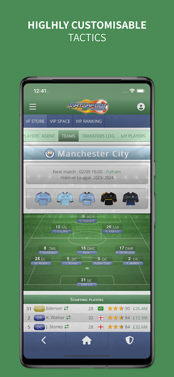 #4. Virtuafoot Football Manager (Android) By: Aymeric Le Corre