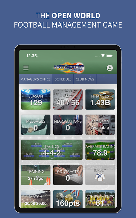 #10. Virtuafoot Football Manager (Android) By: Aymeric Le Corre