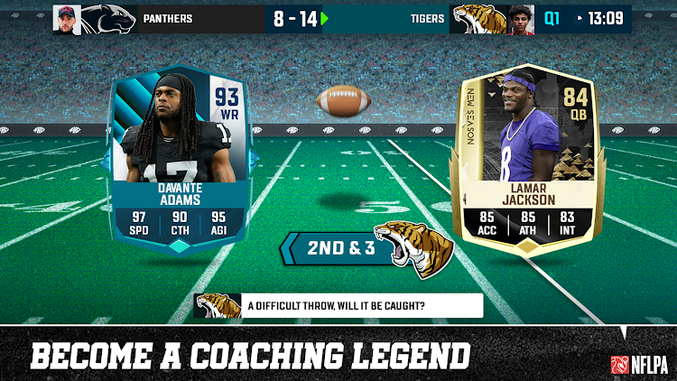 #2. Football Head Coach 25 NFL PA (Android) By: Gamebasics BV