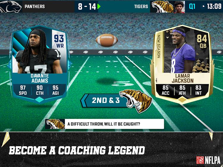 #10. Football Head Coach 25 NFL PA (Android) By: Gamebasics BV