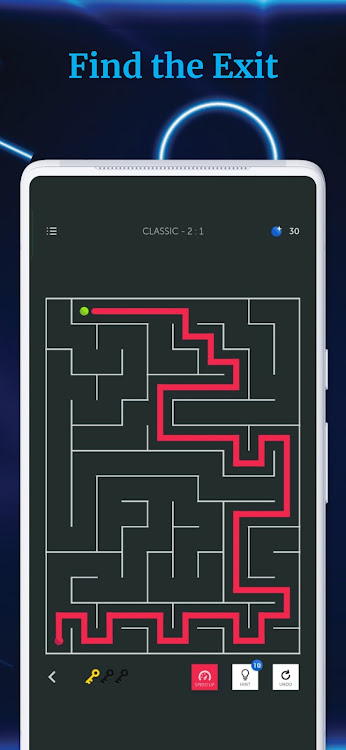 #6. Maze Craze - Labyrinth Puzzles (Android) By: Random Logic Games, LLC