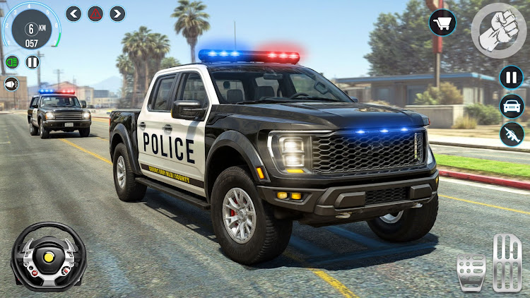 #2. Police Van Games Cop Simulator (Android) By: Gaming Switch