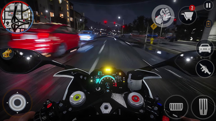 #7. Highway Bike Riding & Racing (Android) By: Gaming Switch