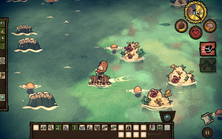 #7. Don't Starve: Shipwrecked (Android) By: Klei Entertainment Inc.