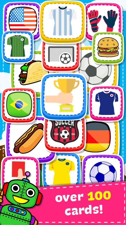 #6. Match Game - Soccer (Android) By: Orange Studios Games