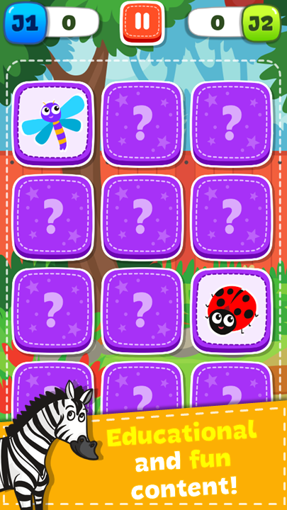 #7. Match Game - Animals (Android) By: Orange Studios Games