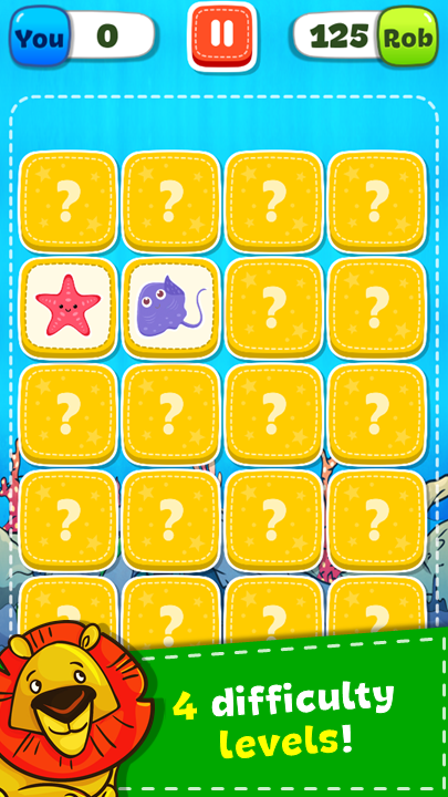 #8. Match Game - Animals (Android) By: Orange Studios Games