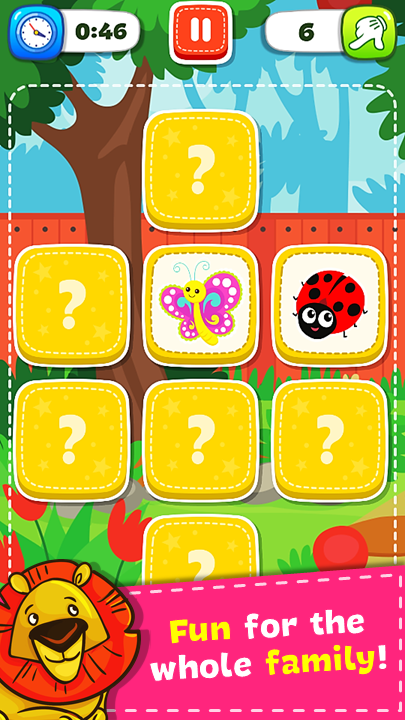 #10. Match Game - Animals (Android) By: Orange Studios Games