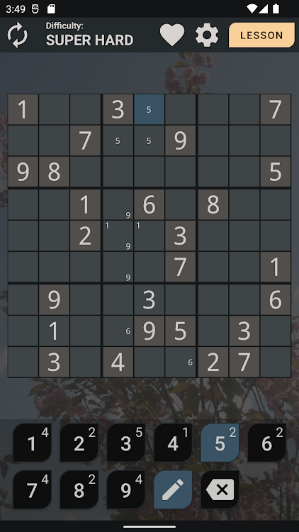 #8. Sudoku Premium (Android) By: Andrei Brusentsov