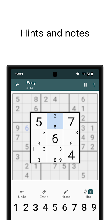 #2. Sudoku - Classic Sudoku Game (Android) By: Aleksey Samsonov