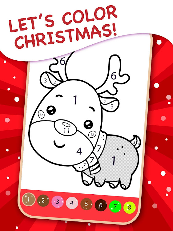 #5. Kids Christmas Coloring Book (Android) By: VladMadGames