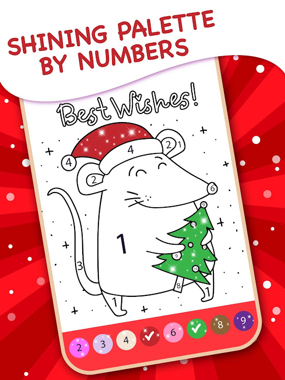 #10. Kids Christmas Coloring Book (Android) By: VladMadGames