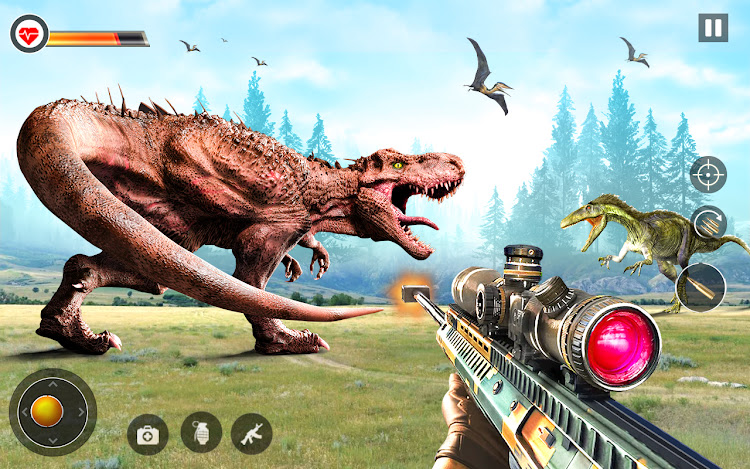 #5. Dino Hunter 3D - Hunting Games (Android) By: Door to games