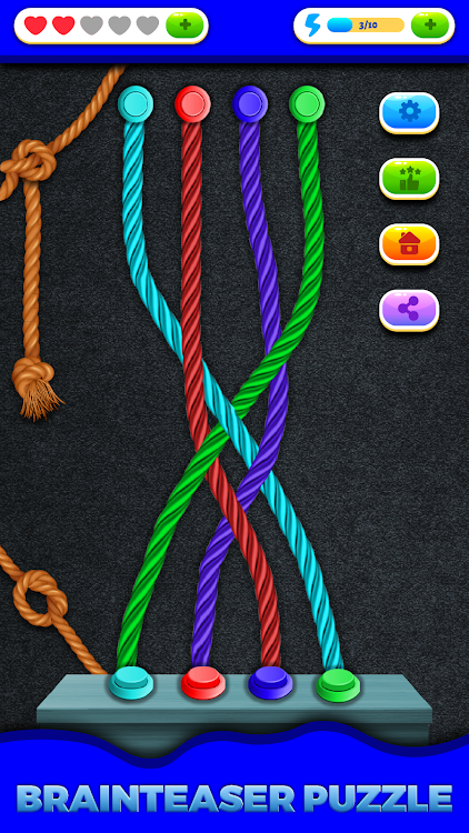 #3. Tangle Twist : Solve Untangle (Android) By: GamesPlus