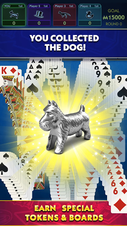 #3. MONOPOLY Solitaire: Card Games (Android) By: MobilityWare