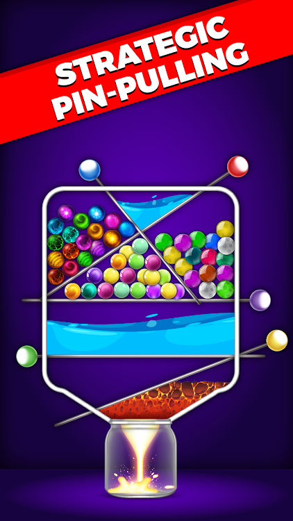 #3. Pull the Pin Balls Home Puzzle (Android) By: GamesPlus