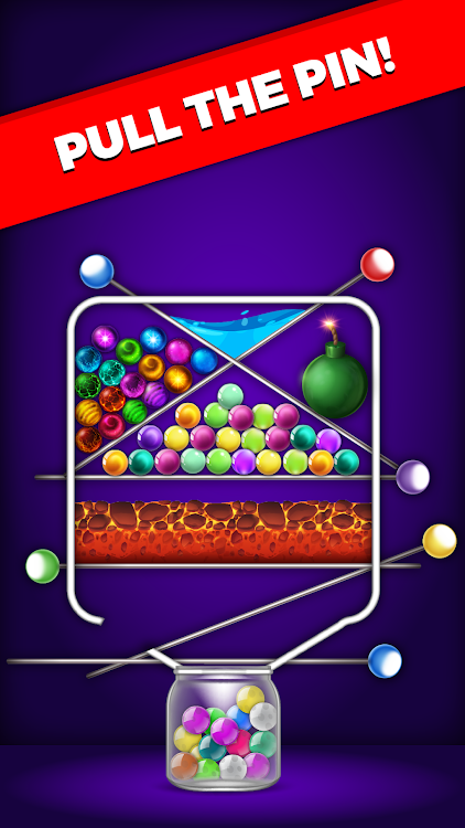 #6. Pull the Pin Balls Home Puzzle (Android) By: GamesPlus