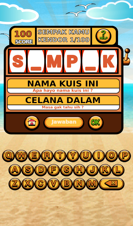 #7. Tebak Sempak (Android) By: Kambing Cerdas