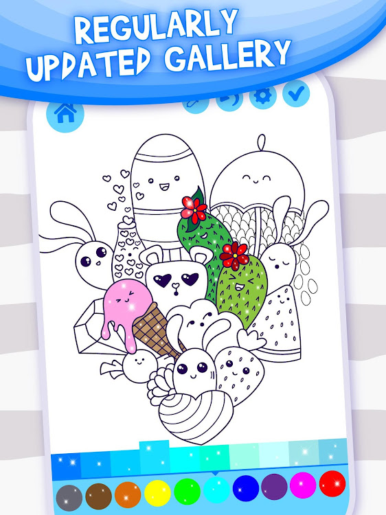 #7. Doodle Coloring Book for Kids (Android) By: VladMadGames