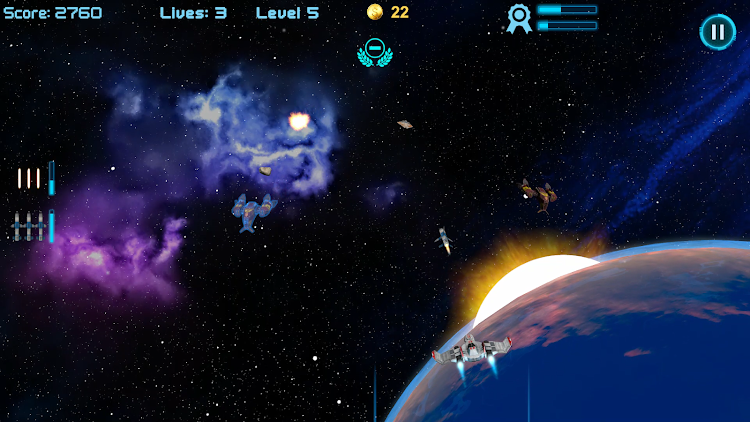 #5. Nymerian Fighter Space Shooter (Android) By: Nymerian Games