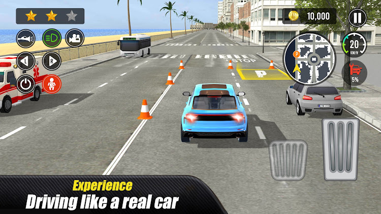 #3. Real Car Driving School Game (Android) By: Shuree Studio