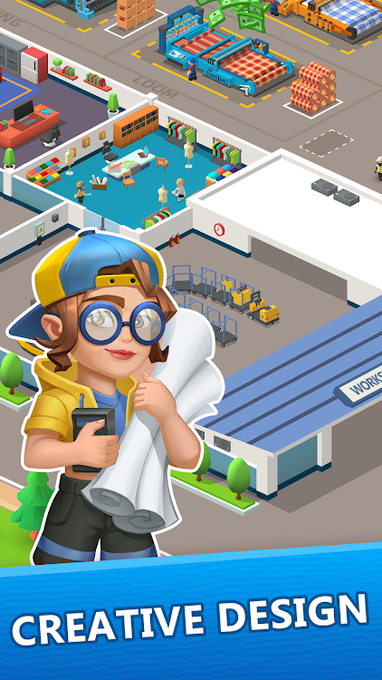 #5. Wool Inc: Idle Factory Tycoon (Android) By: CyberJoy Game