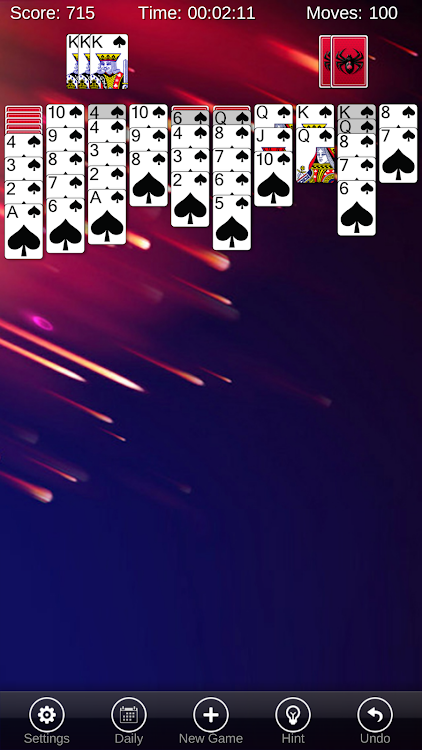 #5. Spider Solitaire Pro (Android) By: Crazy Game Developer