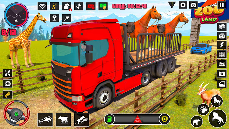 #3. Wild Animals Truck Transport (Android) By: Gamba Studio