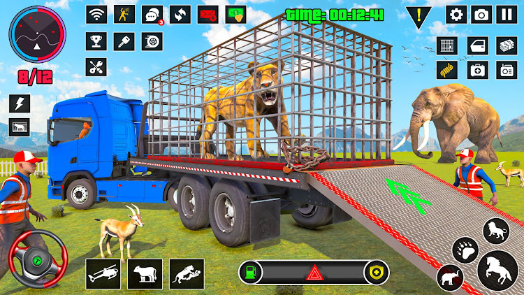 #5. Wild Animals Truck Transport (Android) By: Gamba Studio