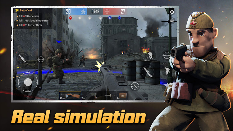 #5. World War Ⅱ:Heroes Shoot Game (Android) By: Deer Dan Studio