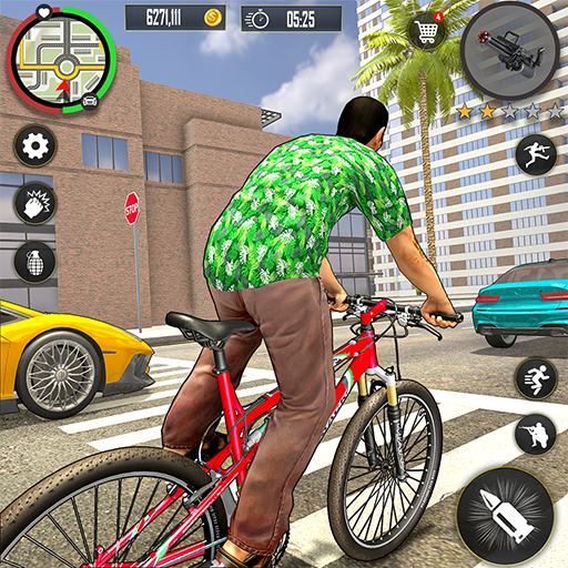 #5. Gangster City Crime Rope Hero (Android) By: WarXone Gaming