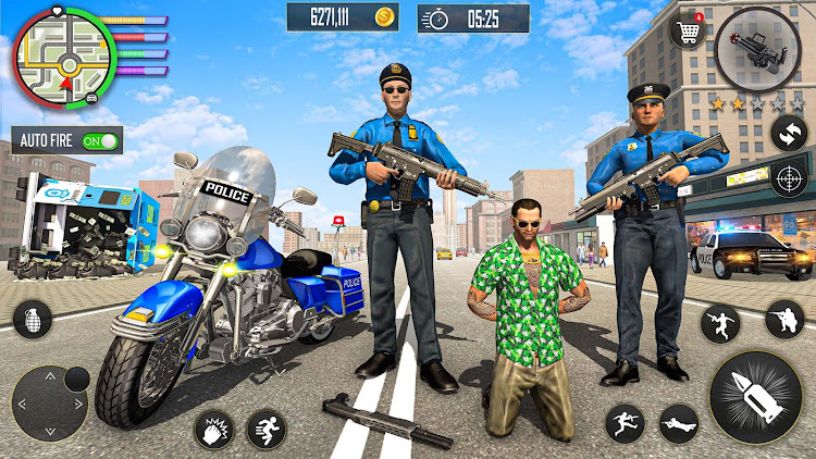 #6. Gangster City Crime Rope Hero (Android) By: WarXone Gaming