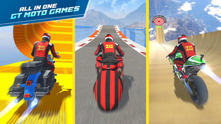 #3. GT Moto Stunt 3D: Driving Game (Android) By: Zego Studio