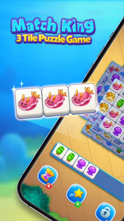 #8. Match King: 3 Tile Puzzle Game (Android) By: BlueFutureGames