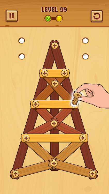 #2. Wood Nuts: Nuts & Bolts (Android) By: KEEGO!