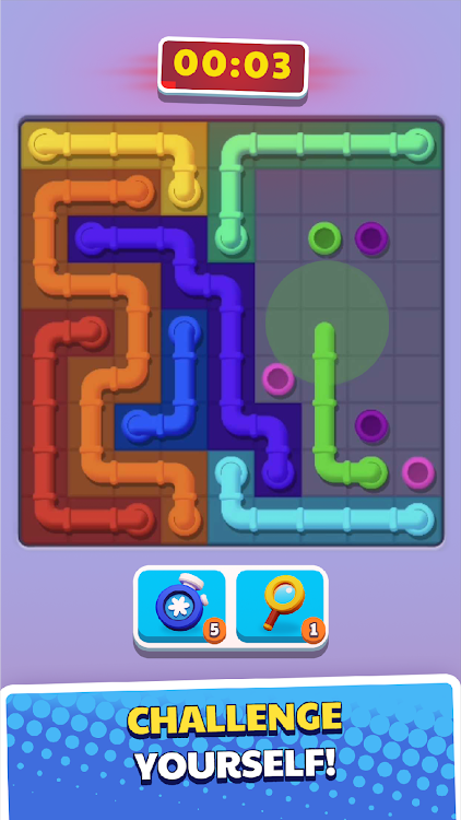 #4. Connect Pipe! Color Line Game (Android) By: BitMango