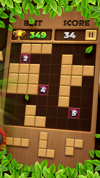 #5. Wood Block - Puzzle Game (Android) By: Fuzzy Mobile Games