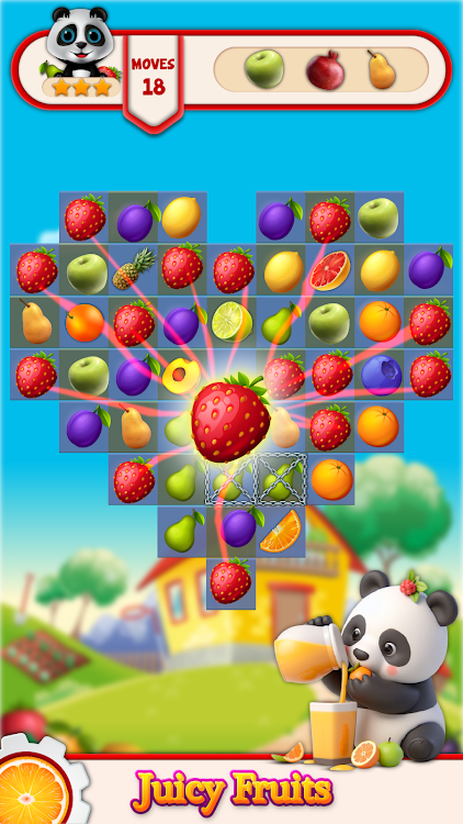 #3. Fruit Blast Match 3 Games (Android) By: Flaming Fragrance