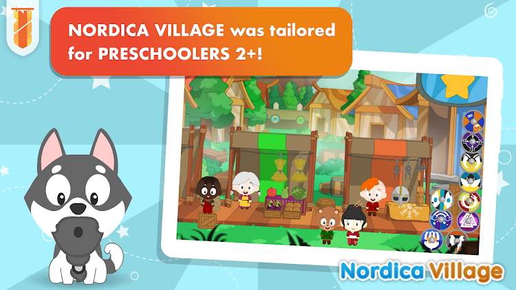 #8. Nordica Village: Kids Games 2+ (Android) By: KidsBanner - Educational games for Kids!