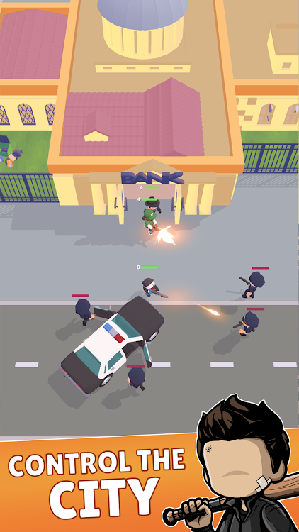 #4. Merge Gangster Heist vs Police (Android) By: Go Dreams