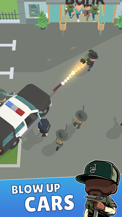 #5. Merge Gangster Heist vs Police (Android) By: Go Dreams