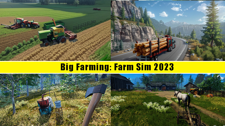 #8. Big Farming: Farm Sim 2023 (Android) By: Freak Gaming Studio